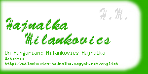 hajnalka milankovics business card